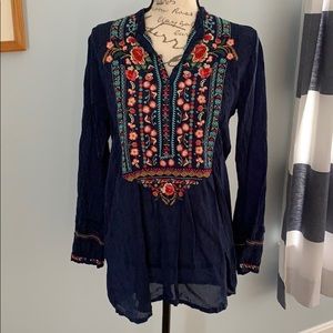 Johnny Was Button Yoke Tunic